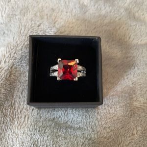 Vintage Ruby and Diamond Ring